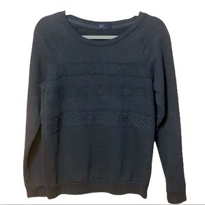 Gap Lace Crewneck Sweatshirt Size XS